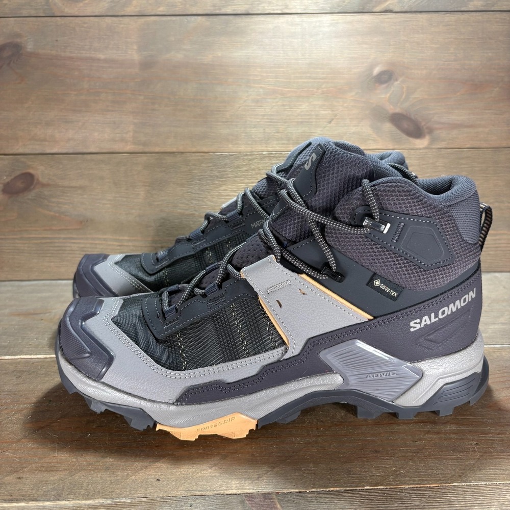 Salomon X Ultra 5 Mid GTX Womens size 8.5 shoes purple Waterproof Hiking boots
